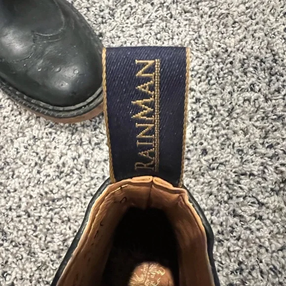 Rainman Black Weatherproof Boots Men's Size 10 - Picture 6 of 8